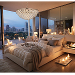 Люстра с каскадом из подвесных прозрачных элементов Attractiveness варинант исполнения - 3 | Loft Concept в Красноярске