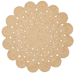 Ковер круглый с джутовой основой Round tourniquet варинант исполнения - 1 | Loft Concept в Красноярске