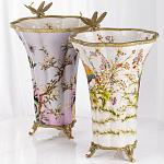 Декоративная ваза из фарфора с бронзовыми вставками Eden Garden варинант исполнения - 6 | Loft Concept в Красноярске