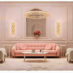 Люстра кольцевая с текстурной огранкой Reflection of Reality варинант исполнения - 3 | Loft Concept в Красноярске