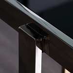 Консоль в современном стиле с черной стекляной столешницей Console with Black Glass варинант исполнения - 3 | Loft Concept в Красноярске