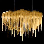 Люстра подвесная с металлическими цепочками и изогнутыми металлическими дугами 72 см Atlantis Chain варинант исполнения - 17 | Loft Concept в Красноярске