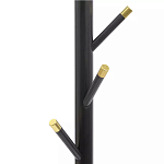 Напольная вешалка чёрная с золотистыми элементами Branches Hangers варинант исполнения - 1 | Loft Concept в Красноярске