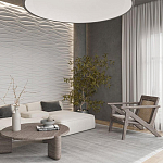 Гипсовая 3D панель с принтографией PM-01 варинант исполнения - 2 | Loft Concept в Красноярске