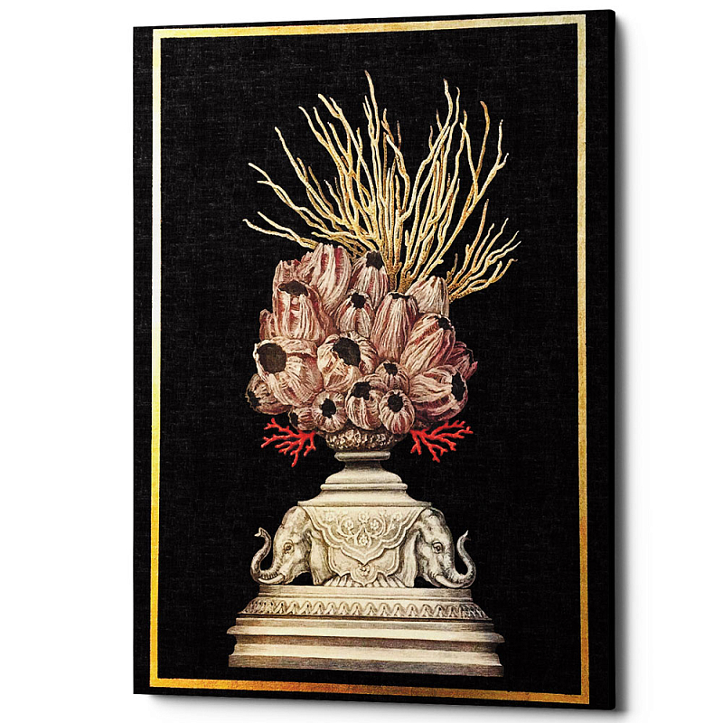 Постер Sea Vase Poster 1 Черный Бежевый Постер Sea Vase Poster 1 Черный Бежевый в Красноярске | Loft Concept