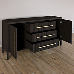 Буфет Primo с тремя ящиками и двумя фасадами Темный орех варинант исполнения - 5 | Loft Concept в Красноярске