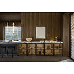 Кухонный гарнитур из массива дуба и камня Ratio Dada Engenereed варинант исполнения - 3 | Loft Concept в Красноярске