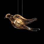 Подвесной светильник с прозрачной стеклянной птичкой Serip Voa варинант исполнения - 7 | Loft Concept в Красноярске