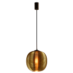 Подвесной светильник со стеклянным рельефным плафоном золото Perforated Glass 25 варинант исполнения - 2 | Loft Concept в Красноярске