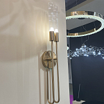 Бра с вытянутым рифленым стеклянным плафоном цилиндрической формы Trumpet tube варинант исполнения - 8 | Loft Concept в Красноярске