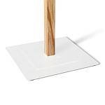 Вешалка с квадратным основанием и 4-мя белыми металлическими крючками Industrial Metal Rust варинант исполнения - 3 | Loft Concept в Красноярске