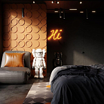 Гипсовая 3D панель с принтографией PM-105 варинант исполнения - 1 | Loft Concept в Красноярске