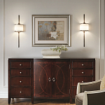 Бра вертикальное с белым полукруглым плафоном и длинным стержнем L Kichler варинант исполнения - 2 | Loft Concept в Красноярске