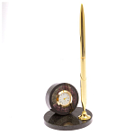 Часы настольные с ручкой из натурального камня Stone Clock варинант исполнения - 13 | Loft Concept в Красноярске