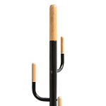 Напольная вешалка из металла и дерева Polly Floor Hanger варинант исполнения - 2 | Loft Concept в Красноярске