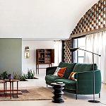 Торшер с поворотным плафоном Aracea Black Floor Lamp варинант исполнения - 11 | Loft Concept в Красноярске