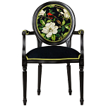 Стул с подлокотниками из бука с изображением птиц и цветов Blooming Birds варинант исполнения - 1 | Loft Concept в Красноярске