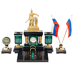 Настольный письменный набор из малахита и долерита Leader Organizer варинант исполнения - 1 | Loft Concept в Красноярске