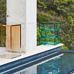 Стол журнальный в форме кубов Acrylic Furniture Lumina Mint Breeze варинант исполнения - 7 | Loft Concept в Красноярске