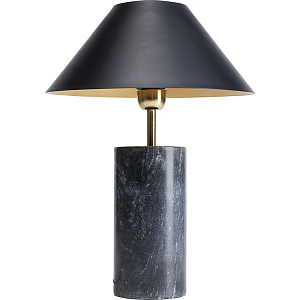 Настольная лампа из темно-синего мрамора