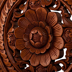 Панно из дерева круглое Flower Panel With Trees варинант исполнения - 2 | Loft Concept в Красноярске