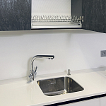 Угловой кухонный гарнитур Жемчужный белый Серый Clarke Kitchen Set White Grey варинант исполнения - 7 | Loft Concept в Красноярске