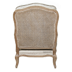 Кресло со спинкой из ротанга Ellie Rattan Armchair beige print flax варинант исполнения - 2 | Loft Concept в Красноярске