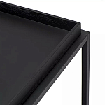 Тумба чёрная на колёсах Cabinet on Wheels варинант исполнения - 4 | Loft Concept в Красноярске