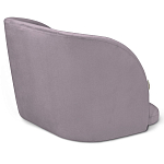 Барный стул со спинкой на 4-х деревянных ножках Сиреневый Велюр Ava Charm варинант исполнения - 3 | Loft Concept в Красноярске