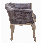 Кресло низкое в стиле прованс Louis French Armchair brown варинант исполнения - 2 | Loft Concept в Красноярске