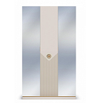 Шкаф трёхдверный с 2-мя зеркальными дверками Satin Furniture варинант исполнения - 3 | Loft Concept в Красноярске