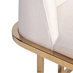 Стул обеденный велюровый кремовый с золотым каркасом Nobility варинант исполнения - 1 | Loft Concept в Красноярске