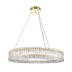 Люстра подвесная круглая из прозрачного хрусталя с золотым корпусом Selfsufficient варинант исполнения - 7 | Loft Concept в Красноярске