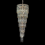 Люстра многоярусная каскадная с хрустальными подвесками Roul Crystal Light варинант исполнения - 4 | Loft Concept в Красноярске