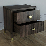 Тумба прикроватная с двумя ящиками Elsa Dreams Walnut варинант исполнения - 2 | Loft Concept в Красноярске