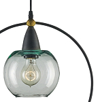 Подвесной светильник с прозрачным плафоном в тонком металлическом кругу Hanging Cascade Balls варинант исполнения - 1 | Loft Concept в Красноярске