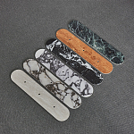 Бра с каменным основанием и 3-мя плафоном из стекла Shaw Marble Lighting варинант исполнения - 1 | Loft Concept в Красноярске