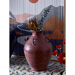 Ваза бордовая с 4-мя фактурными ручками Vase Burgundy Glaze варинант исполнения - 3 | Loft Concept в Красноярске