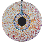 Подвесной светильник из фактурного двойного стекла Heterochromia варинант исполнения - 3 | Loft Concept в Красноярске