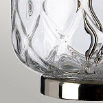 Настольная лампа с цилиндрическим абажуром и прозрачным стеклянным основанием Quintiesse варинант исполнения - 5 | Loft Concept в Красноярске