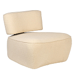 Кресло бежевое без подлокотников с обивкой из ткани букле Space of Freedom варинант исполнения - 1 | Loft Concept в Красноярске