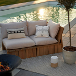 Уличное кресло из массива акации Trivett Wooden Chair варинант исполнения - 9 | Loft Concept в Красноярске