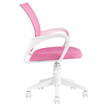 Офисное кресло с основанием из белого пластика Desk chairs Pink варинант исполнения - 3 | Loft Concept в Красноярске