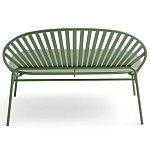 Зелёная скамья из стали Goodwin Metal Bench Green варинант исполнения - 3 | Loft Concept в Красноярске