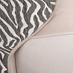 Кресло без подлокотников бежевое с принтом Macrocosm варинант исполнения - 2 | Loft Concept в Красноярске