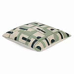 Подушка декоративная зеленого цвета с геометрическим рисунком Divine Abstractions варинант исполнения - 1 | Loft Concept в Красноярске