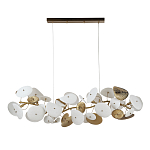 Люстра с белыми и золотистыми цветами G9 Dahlia Flowers Lamp варинант исполнения - 3 | Loft Concept в Красноярске