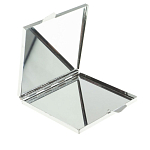 Зеркало двухстороннее квадратное из натурального камня Змеевик с декоративной вставкой в виде ящерицы Silver Stone Mirrors варинант исполнения - 3 | Loft Concept в Красноярске