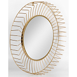 Зеркало круглое настенное в металлической оправе Modern Mirror Space варинант исполнения - 2 | Loft Concept в Красноярске