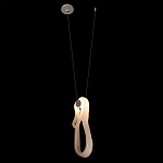 Подвесной светильник белого цвета с изогнутым плафоном Flow Loop варинант исполнения - 3 | Loft Concept в Красноярске